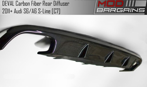 Carbon Fiber Diffuser for 2011-2015 Audi S6/A6 S-line [C7] by DEVAL