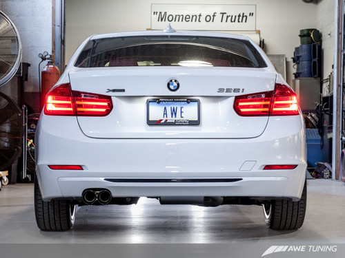 AWE Tuning Cat/Axle-Back Exhaust for 2010-16 BMW 328i/428i [F30/F32] N26  ONLY Dual or Quad Tips