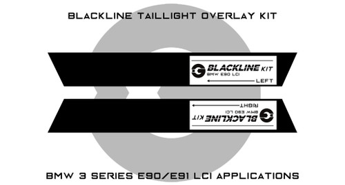 GoldenWrench BLACKLINE Tail Light Overlay Kit for BMW E90/E91 3-Series | M3 (LCI) - E90LCI GoldenWrench BLACKLINE Tail Light Overlay Kit for BMW E90/E91 3-Series | M3 (LCI) - E90LCI