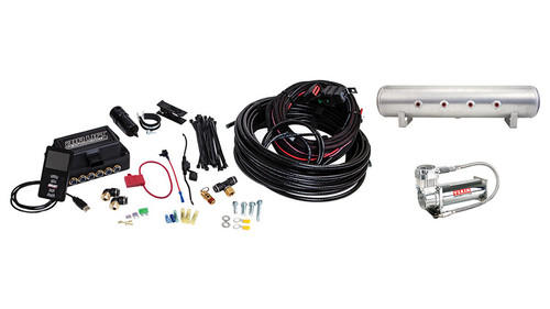 Air Lift Performance 3P MANAGEMENT (1/4" Air Line, 4 Gallon 7-Port Lightweight Raw Aluminum Tank, VIAIR 444C Compressor) - 27684 Air Lift Performance 3P MANAGEMENT (1/4" Air Line, 4 Gallon 7-Port Lightweight Raw Aluminum Tank, VIAIR 444C Compressor) - 27684