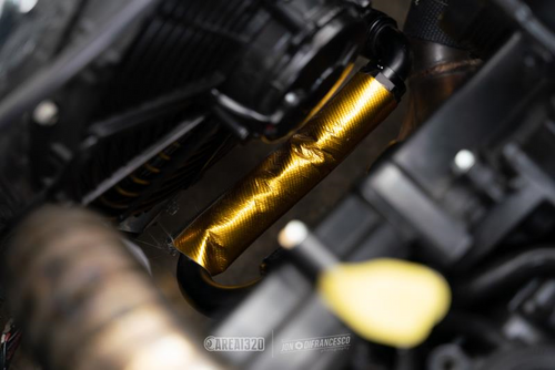 Mishimoto Heat Shielding Sleeve, Gold 1"x36" - MMHP-HSS-136GD