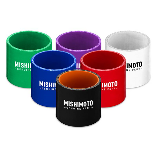 Mishimoto 2.5" Straight Coupler, Black - MMCP-25SBK