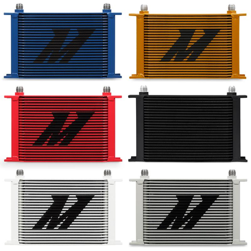 Mishimoto Universal 25-Row Oil Cooler, Red - MMOC-25RD Mishimoto Universal 25-Row Oil Cooler, Red - MMOC-25RD