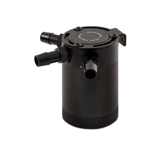 Mishimoto Compact Baffled Oil Catch Can, 3-Port - MMBCC-CBTHR-BK Mishimoto Compact Baffled Oil Catch Can, 3-Port - MMBCC-CBTHR-BK