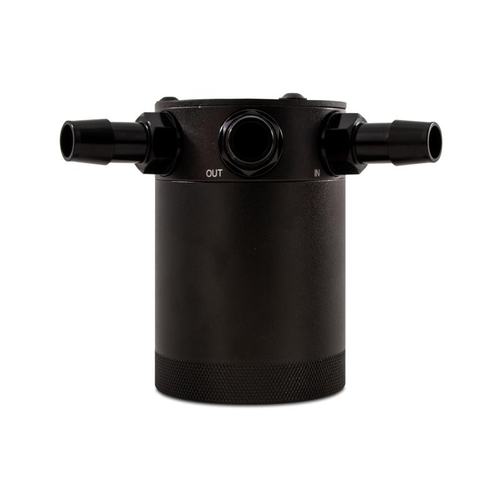 Mishimoto Compact Baffled Oil Catch Can, 2-Port - MMBCC-CBTWO-BK Mishimoto Compact Baffled Oil Catch Can, 2-Port - MMBCC-CBTWO-BK