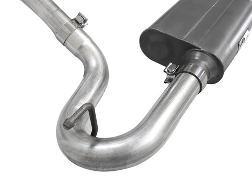 aFe Power Scorpion 2-1/2" Aluminized Steel Cat-Back Exhaust System for Jeep Wrangler (JK) 07-18 V6-3.6L/3.8L - 49-08045-P