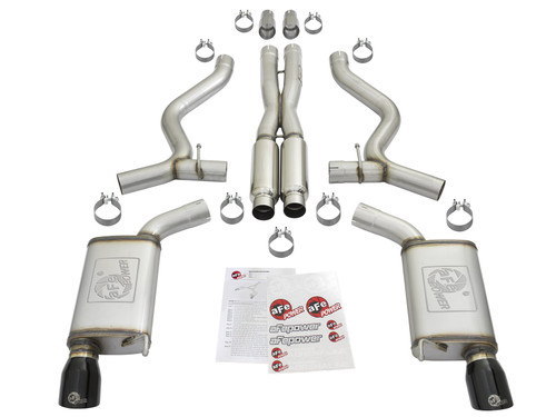 aFe Power MACH Force-Xp 3" Sport Toned Cat-Back Exhaust System for 2015-2017 Ford Mustang GT - 49-33087-B