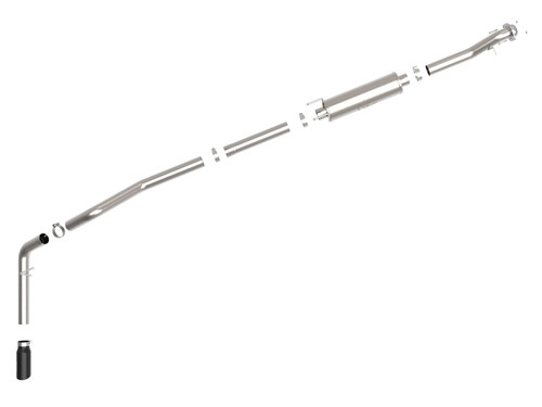 aFe Power Vulcan Series 3-1/2 IN 304 Stainless Steel Cat-Back Exhaust System for Ford Transit 15-19 V6-3.5L (tt) - 49-33112-B