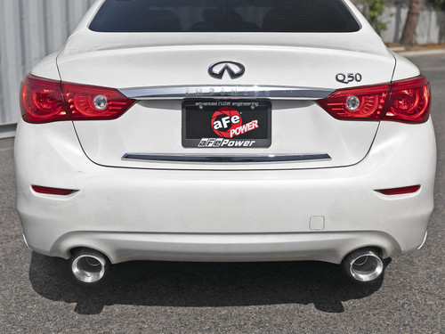 aFe Power Takeda 2-1/2" 304 Stainless Steel Cat-Back Exhaust System for 2016-2020 Infiniti Q50 3.0t - 49-36132NM-P aFe Power Takeda 2-1/2" 304 Stainless Steel Cat-Back Exhaust System for 2016-2020 Infiniti Q50 3.0t - 49-36132NM-P