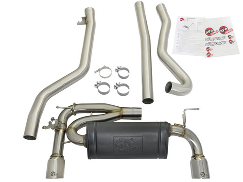 aFe Power MACH Force-Xp 3" to 2-1/2" 304 Stainless Steel Cat-Back Exhaust System for BMW F3X 340i/440i - 49-36334-P aFe Power MACH Force-Xp 3" to 2-1/2" 304 Stainless Steel Cat-Back Exhaust System for BMW F3X 340i/440i - 49-36334-P
