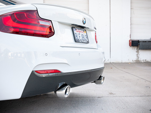 aFe Power MACH Force-Xp 3 IN to 2-1/2 IN 304 Stainless Steel Cat-Back Exhaust System for BMW F2X M235i - 49-36347-P aFe Power MACH Force-Xp 3 IN to 2-1/2 IN 304 Stainless Steel Cat-Back Exhaust System for BMW F2X M235i - 49-36347-P