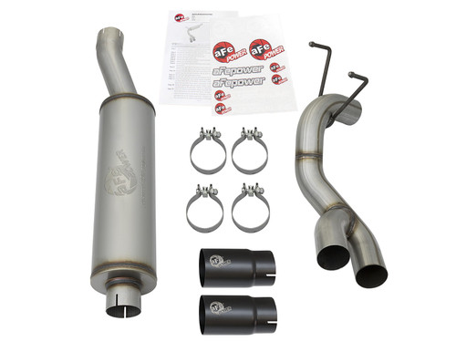 aFe Power Rebel Series 3-1/2" 409 Stainless Steel Cat-Back Exhaust System for RAM 2500/3500 14-18 V8-6.4L HEMI - 49-42057-B