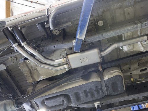 aFe Power Rebel Series 3" to 2-1/2" 409 Stainless Steel Cat-Back Exhaust System for Ford F-150 04-08 V8-4.6/5.4L - 49-43079-B