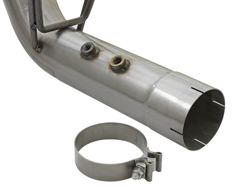 aFe Power Large Bore-HD 4" 409 Stainless Steel DPF-Back Exhaust System for GM Diesel Trucks 17-19 V8-6.6L (td) L5P - 49-44086-B