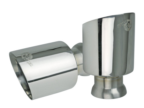 aFe Power MACH Force-Xp 4-1/2 IN Polished Direct-Fit Exhaust Tip Set for Dodge Charger/Hellcat 15-21 V8-6.2L/6.4L - 49C32068-P