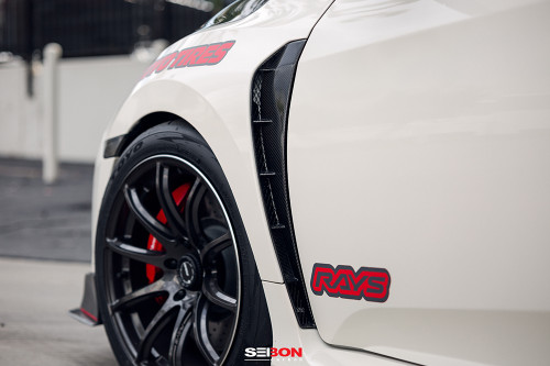 Seibon Carbon fiber fender duct for 2017-2020 Honda Civic Type R - FD17HDCVR Seibon Carbon fiber fender duct for 2017-2020 Honda Civic Type R - FD17HDCVR