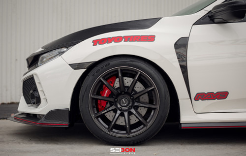 Seibon Carbon fiber fender duct for 2017-2020 Honda Civic Type R - FD17HDCVR Seibon Carbon fiber fender duct for 2017-2020 Honda Civic Type R - FD17HDCVR