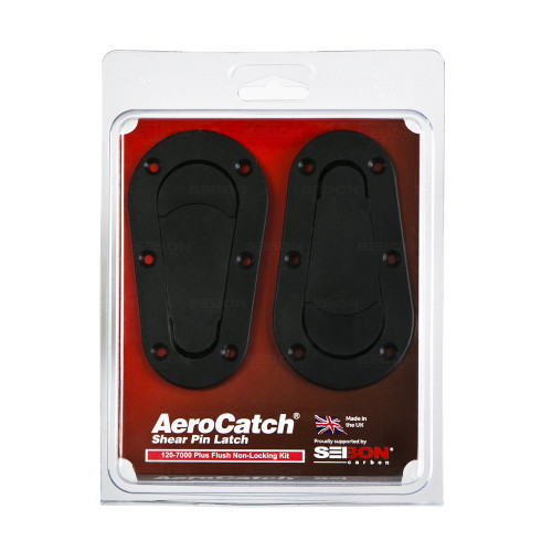 Seibon AeroCatch Plus Flush Hood Latch and Pin Kit - Black - with