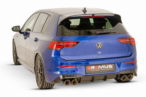 Remus Race Axle-Back Exhaust for 2021+ VW MK8 Golf R - 040120 1500 + 950020 9999