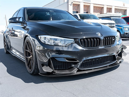 RW Carbon BMW F80 F82 F83 GT4 Style Carbon Fiber Canards - bmwf8x039