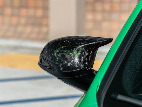 RW Carbon BMW F87 F80 F82 F83 Forged Carbon Mirror Caps - bmwf8x055