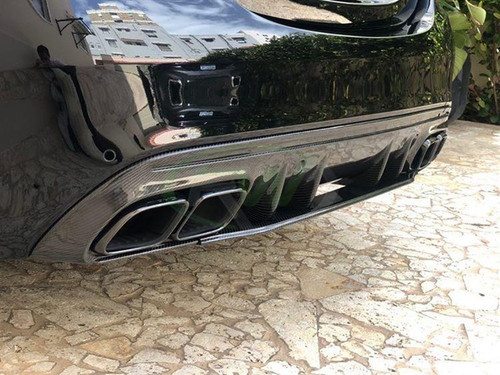 RW Carbon Mercedes W205 C63 AMG Carbon Fiber Front Trim - mercw20510