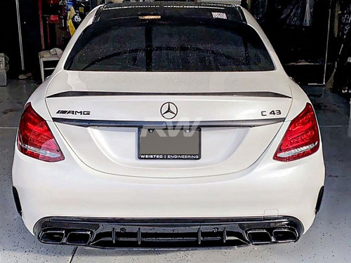 RW Carbon Mercedes W205 C63 AMG Carbon Fiber Front Trim - mercw20510