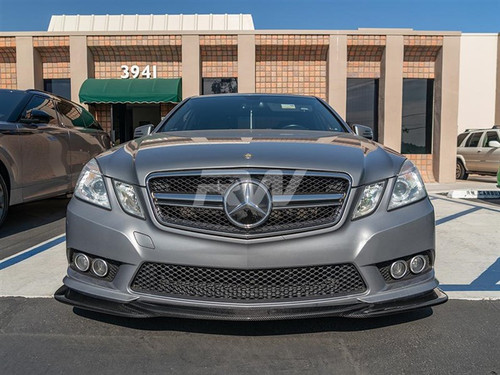 RW Carbon Mercedes E350/E550 Godhand Style Carbon Fiber Lip Spoiler - mercw21203