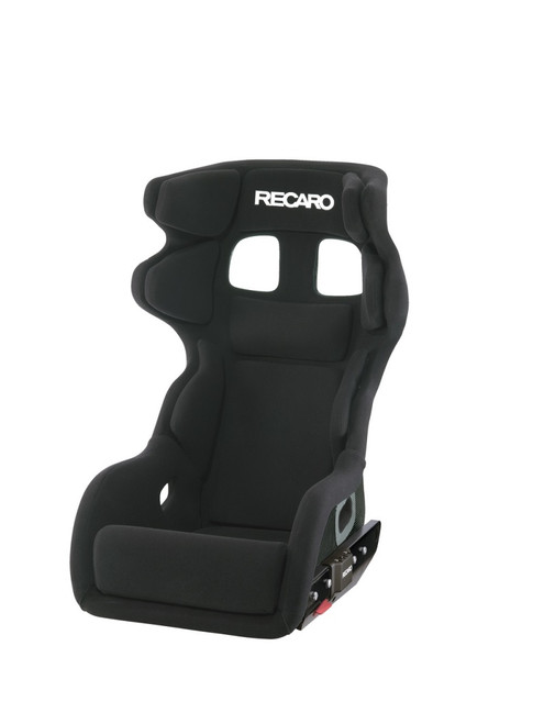 No Longer Available - Recaro P1300 GT LW Lightweight Seat - Black Velour/White Logo