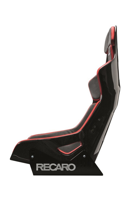 No Longer Available - Recaro Podium (Large) CFK Carbon Fiber Right Hand Seat - Red Alcantara/Black Leather