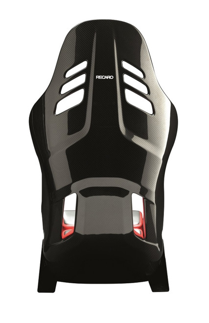 No Longer Available - Recaro Podium (Large) CFK Carbon Fiber Right Hand Seat - Red Alcantara/Black Leather