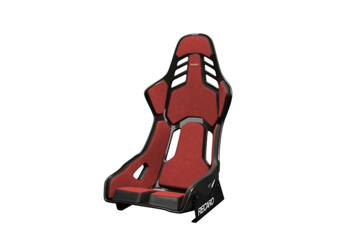 No Longer Available - Recaro Podium (Medium) CFK Carbon Fiber Left Hand Seat - Red Alcantara/Black Leather