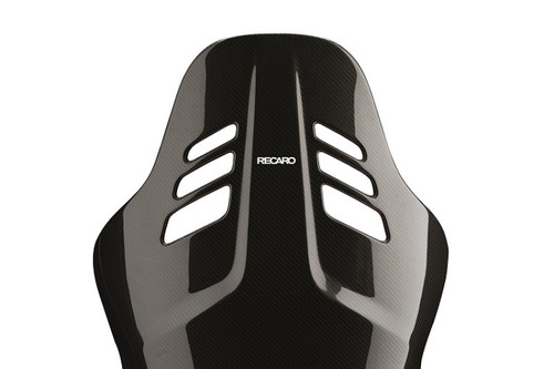 No Longer Available - Recaro Podium (Large) CFK Carbon Fiber Right Hand Seat - Black Alcantara/Red Leather