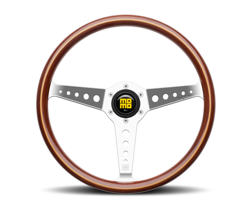 Momo California Wood Steering Wheel 360 mm - Mahogany Wood/Pol Spokes