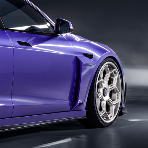 Vorsteiner VRS Tesla Model S Plaid Add-On Aero Fenders Carbon Fiber PP 2x2 Glossy Vorsteiner VRS Tesla Model S Plaid Add-On Aero Fenders Carbon Fiber PP 2x2 Glossy