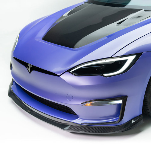 Vorsteiner VRS Tesla Model S Plaid Add-On Aero Bumper Flares Carbon Fiber PP 2x2 Glossy Vorsteiner VRS Tesla Model S Plaid Add-On Aero Bumper Flares Carbon Fiber PP 2x2 Glossy