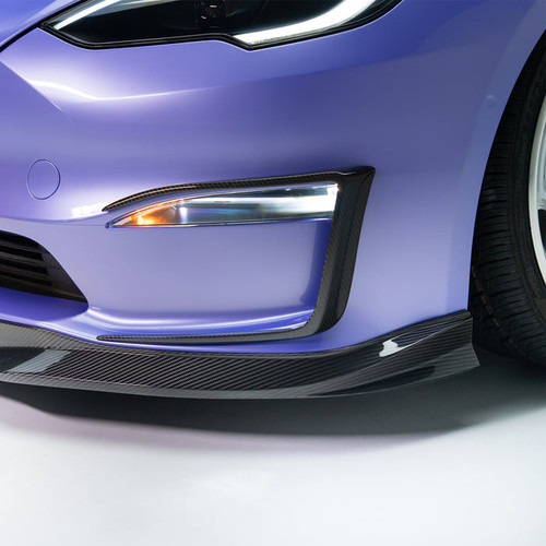 Vorsteiner VRS Tesla Model S Plaid Aero Front Spoiler Carbon Fiber PP 2X2 Glossy Vorsteiner VRS Tesla Model S Plaid Aero Front Spoiler Carbon Fiber PP 2X2 Glossy