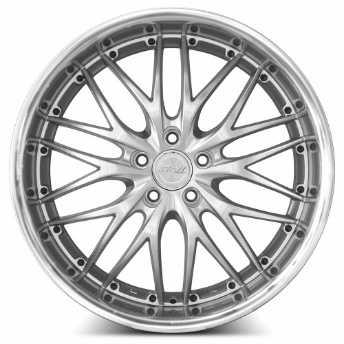 MRR GT1 Wheel - Hyper Silver Machine Lip Finish - 20x10 ET40 - 5x120