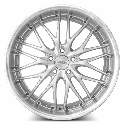 MRR GT1 Wheel - Hyper Silver Machine Lip Finish - 18x9.5 ET40 - 5x114.3