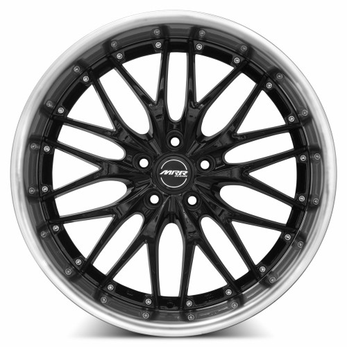 MRR GT1 Wheel - Black Machine Lip Finish - 20x10 ET25 - 5x112