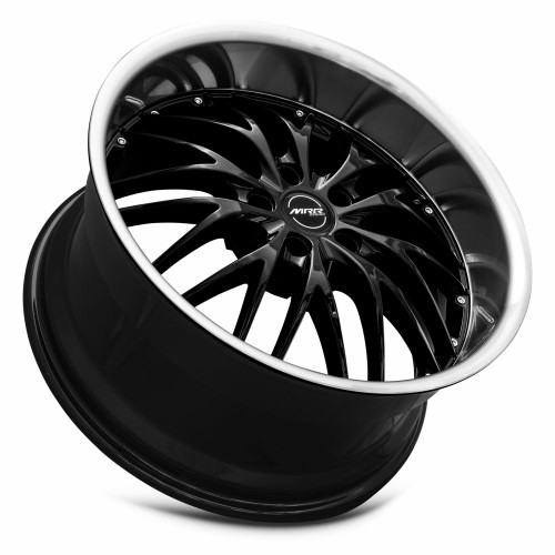 MRR GT1 Wheel - Black Machine Lip Finish - 20x10 ET25 - 5x112