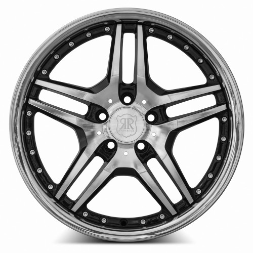 MRR RW2 Wheel - Black Chrome Lip Finish - 18x8 ET25 - 5x114.3