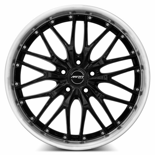 MRR GT1 Wheel - Black Machine Lip Finish - 18x8.5 ET35 - 5x108