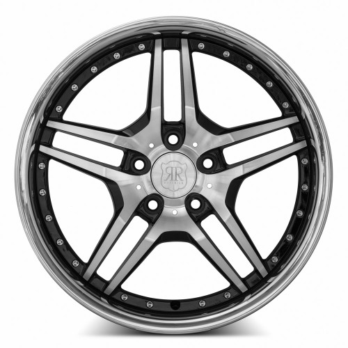 MRR RW2 Wheel - Black Chrome Lip Finish - 19x8.5 ET35 - 5x112