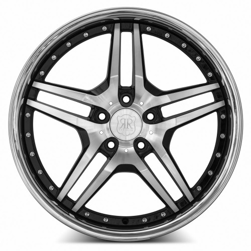 MRR RW2 Wheel - Black Chrome Lip Finish - 20x8.5 ET35 - 5x114.3