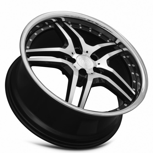 MRR RW2 Wheel - Black Chrome Lip Finish - 20x8.5 ET35 - 5x120