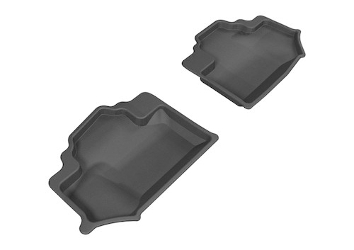 3D MAXpider 2014-2018 Jeep Wrangler JK 2-Door Kagu 2nd Row Floormats - Black