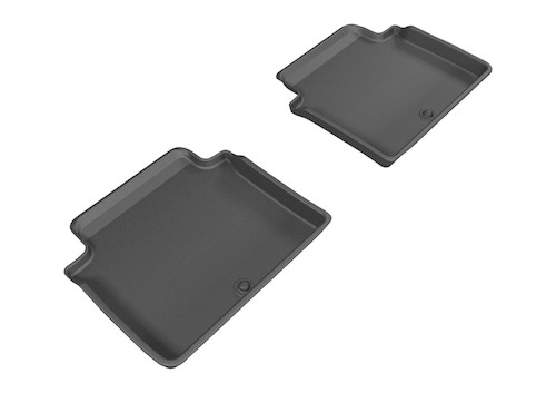 3D MAXpider 2015-2020 Genesis/Hyundai G80/Genesis Sedan Kagu 2nd Row Floormats - Black