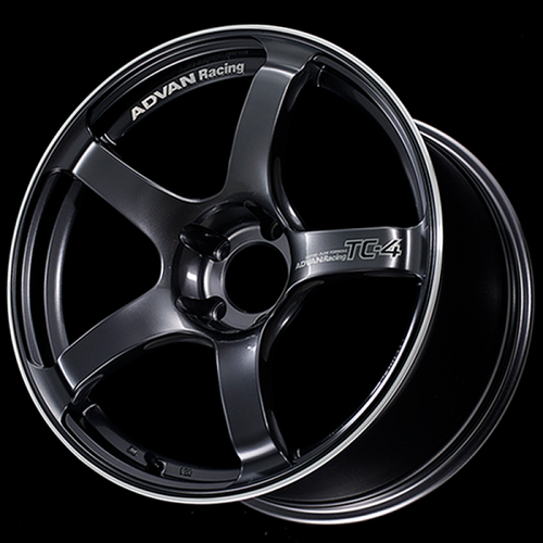 Advan TC4 18x8 +45 5x114.3 Racing Gun Metallic & Ring Wheel