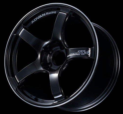 Advan TC4 16x6.5 +45 4x100 Black Gunmetallic & Ring Wheel
